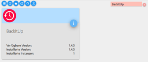 BackItUp Adapter installieren