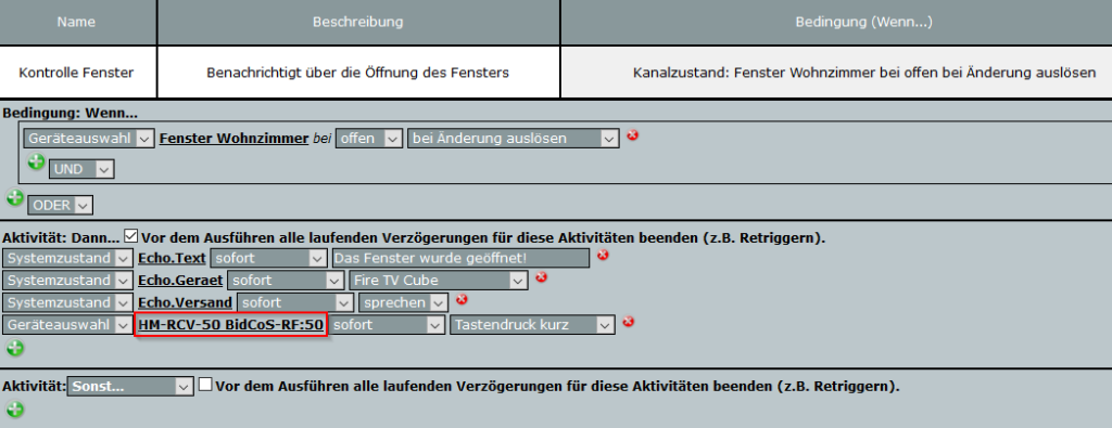 Anlegen des Programms für die Sprachausgabe